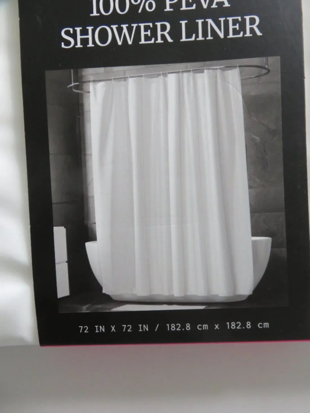 (#132) Ed Hardy Clear Shower Curtain Liner 100% PEVA 72x72